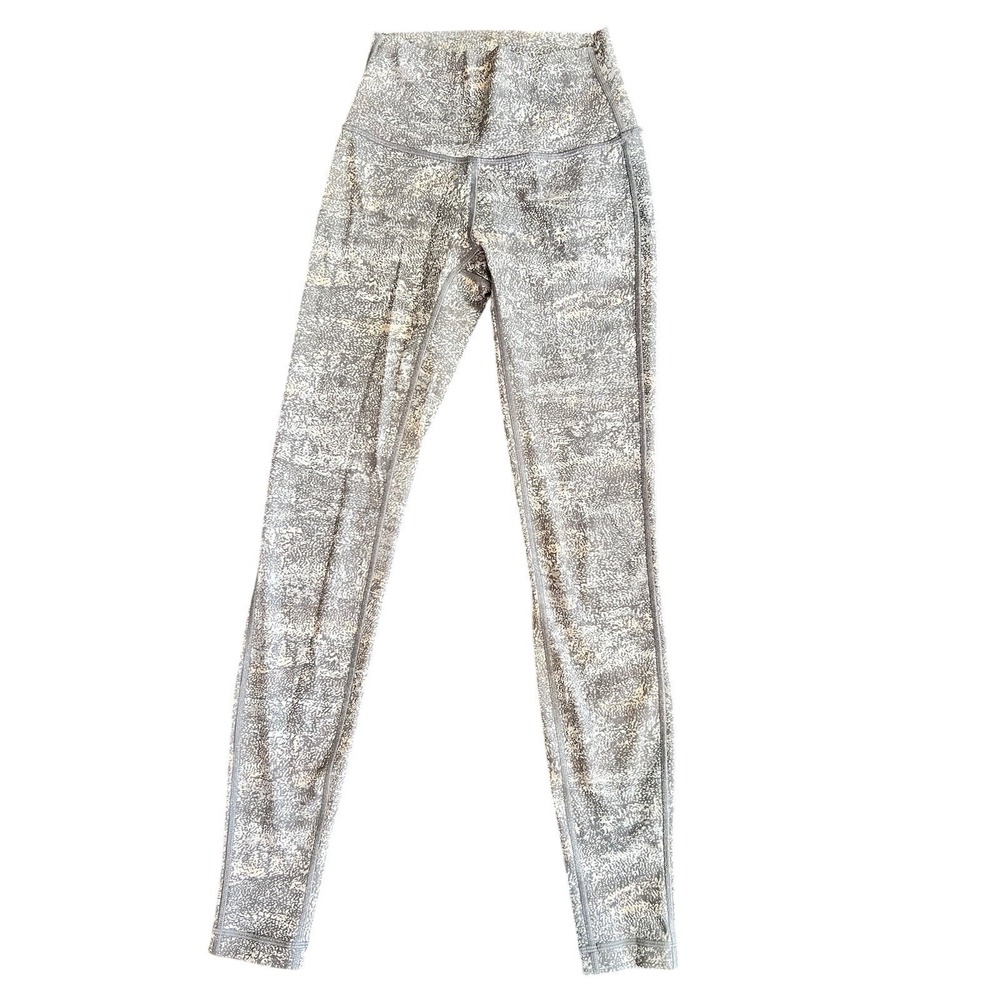Lululemon Wunder Under HR Tight 28" Size 2 Full On Luxtreme Frozen Vista 26072